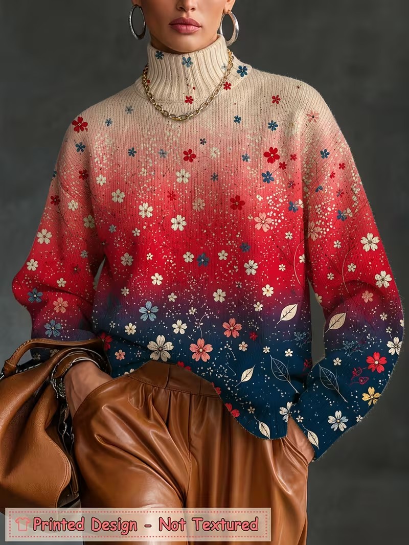 Women Turtleneck T shirt Gradi - Winter Clothing For Women 评论和价格